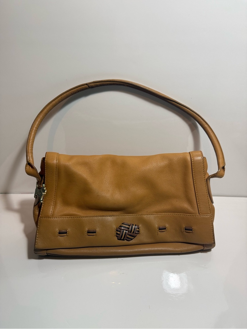 Radley London Vintage Brown Leather Hobo Satchel Shoulder Bag